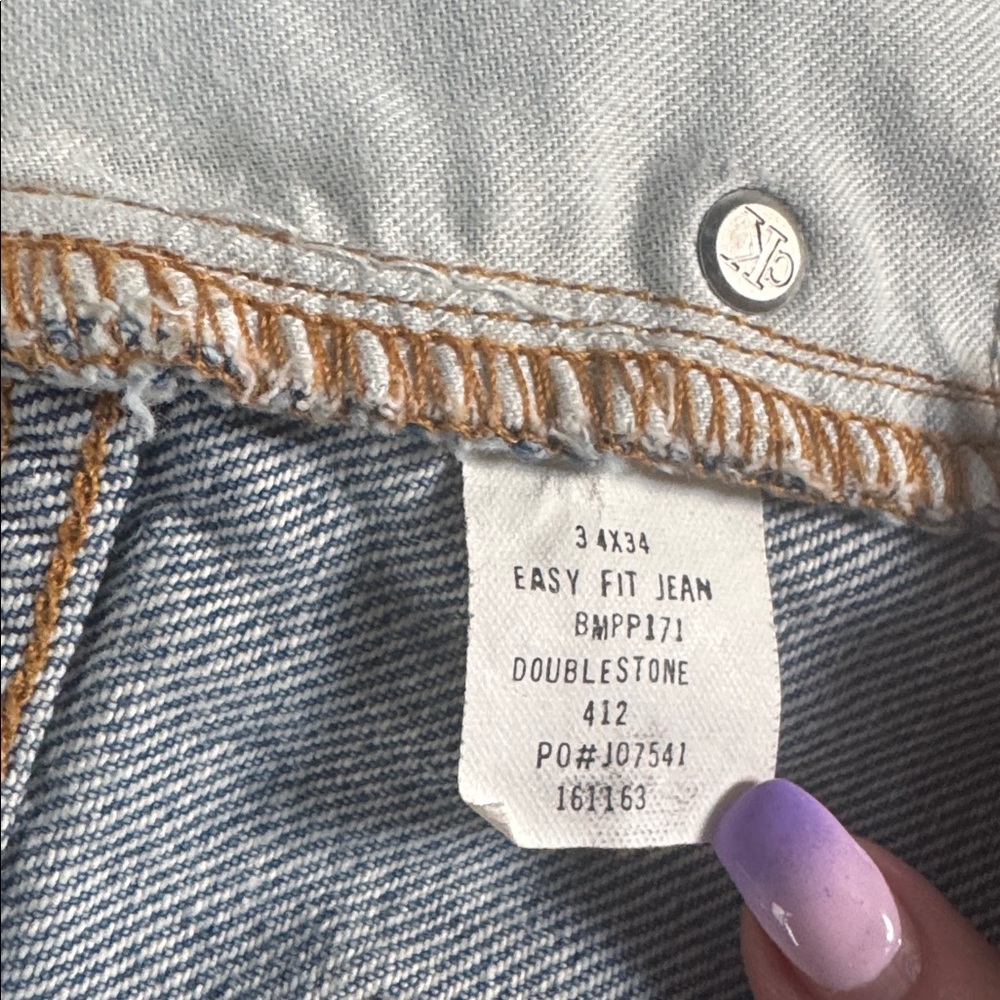 CALVIN KLEIN EASY FIT BLUE JEANS W34 - Picture 13 of 14